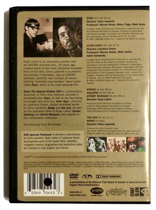 Ryan (2004) The Special Edition DVD - Ryan Larkin - Animation Documentary RARE 2