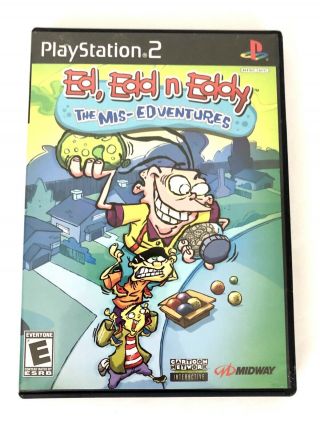 Ed,  Edd N Eddy: The Mis - Edventures (sony Playstation 2 Ps2 2005) Cib Rare