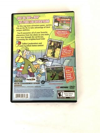 Ed,  Edd n Eddy: The Mis - Edventures (Sony PlayStation 2 PS2 2005) CIB RARE 2