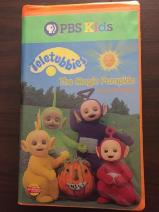 Teletubbies The Magic Pumpkin & Other Stories Vhs Rare Halloween Pbs