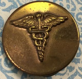Really Cool Rare Vintage World War Two Doctor Di Military Uniform Pin Aq370