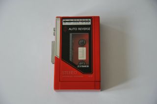 Fisher Ph 27 Rare Red Color Walkman Cassette Player Radio Japan For Restoration