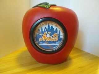 York Mets Home Run Apple Clock Rare As - Is