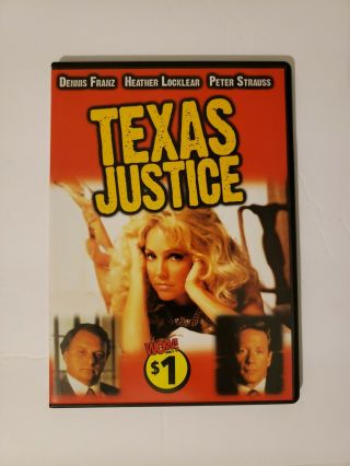 Texas Justice Dvd - Heather Locklear,  Peter Strauss Slim Case Rare