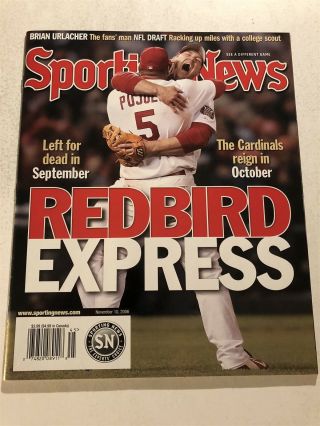 2006 Sporting News World Series St Louis Cardinals No Label Albert Pujols