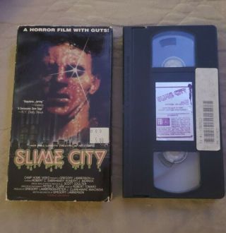 Slime City Vhs Camp Motion Pictures Rare Great Comdition