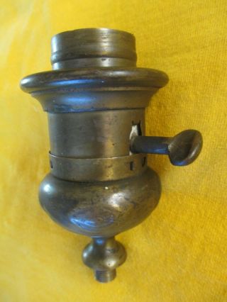 Vintage Antique P & S Brass Paddle Lamp Light Socket