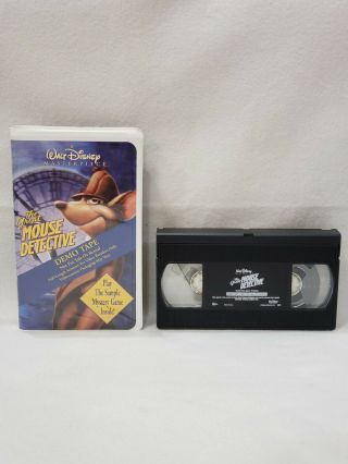 Rare The Great Mouse Detective Demo Tape Vhs