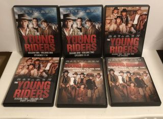 Young Riders Dvd Complete Series Season 1 2 And 3 Very Rare Western 1989 - 90