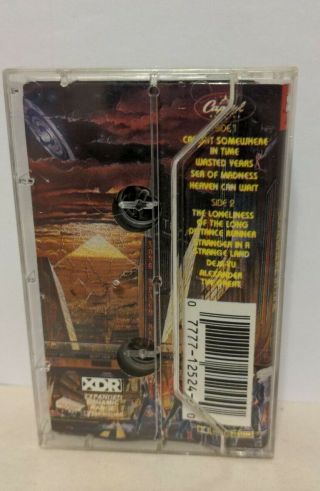 Iron Maiden Somewhere In Time 1986 Cassette Tape Vintage RARE 2