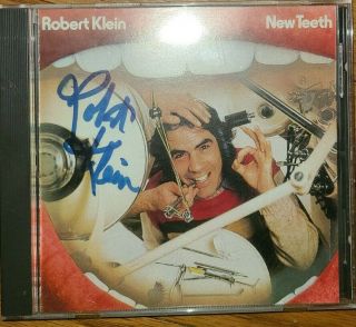 Teeth By Robert Klein Cd1992,  Epic Usa Rare Oop 1975 Comedy Autographed X 2