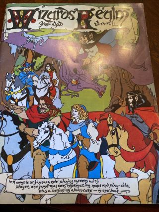 Wizards Realm Rpg W/ Character Records Pad (1981) Very Rare Vintage Game