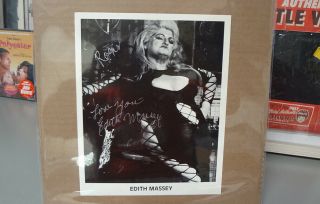 Rare Signed Photo Edith Massey John Waters Pink Flamingos Female Trouble Divine