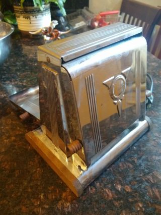 Westinghouse Chrome Vintage Turnover Toaster Electric,  Cord