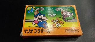 Mario Bros.  1983 Very Rare Nintendo Nes Famicom/full Set