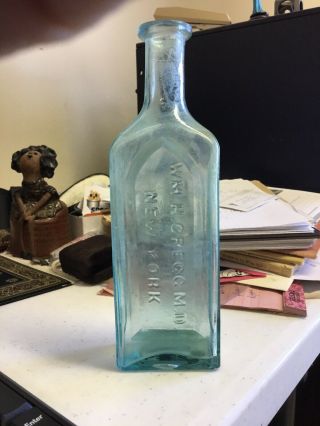 Antique Aqua Dr.  W.  H.  Gregg Constitution Life Syrup Medicine Bottle