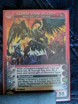 Chaotic Tcg Turn Of The Tide Ultra Rare Lord Van Blood Servant Of Aa 