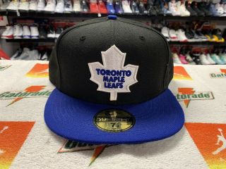Toronto Maple Leafs Fitted Hat Size 7 7/8 Vintage Vtg Authentic Rare Nhl Hockey