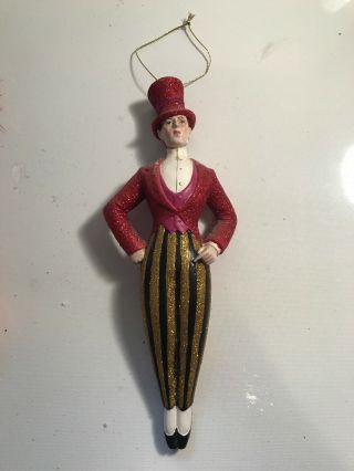 Porcelain Doll Ornament Vintage Collectible Circus 2 Dancers 3
