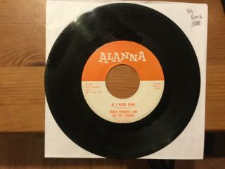 Chuck Edwards: “if I Were King” 45 On Alanna Label.  Rare 50’s R&b Rocker.  Solid