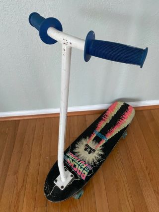 Vintage 1985 Back To The Future Valterra Skateboard W/ Rare Scooter Handle