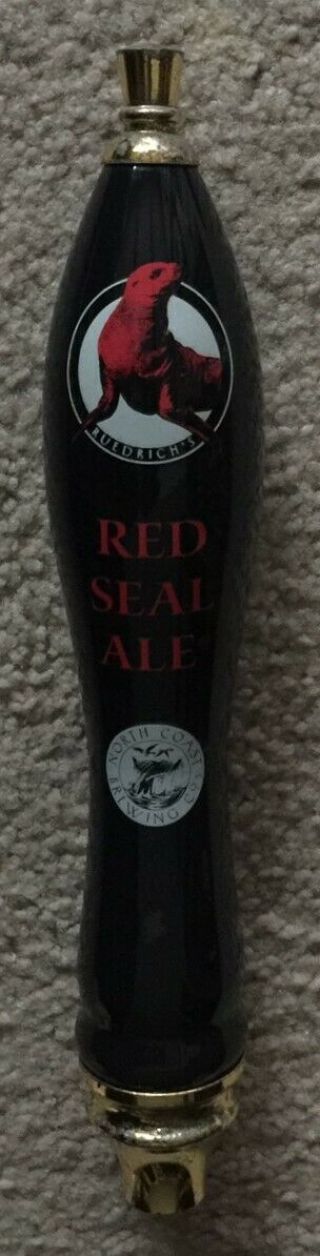 North Coast Red Seal Ale Beer Tap Handle Rare Pub Style