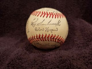 VERY RARE 1952 York Yankees Team Signed Facsimile Baseball,  Mickey Mantle 3
