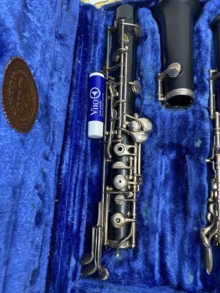 Linton Oboe in Case - 1962 HRS18431.  Vintage - USA - Grenadilla Wood - RARE 3