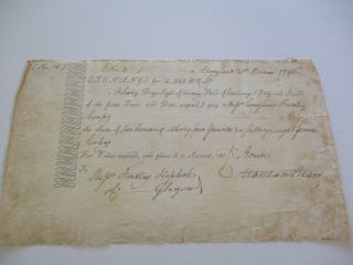 Antique Famous Autograph Museum Quality 18th Century To Blair 1792 Document Old