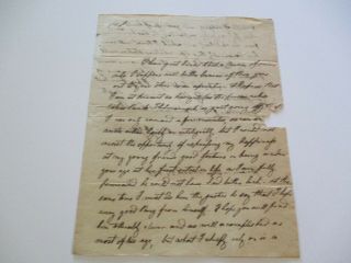 Antique Famous Autograph Museum Quality 18th Century To Blair 1788 Document Old