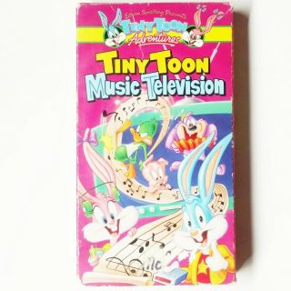Tiny Toon Adventures Music Television Vhs Tape Rare Oop 1993 Warner Bros Vhs