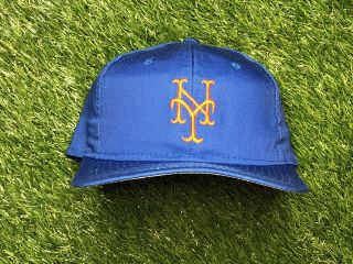 Vintage Uii York Mets Mlb Rare Blue Official Hat Cap 80s 90s