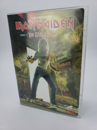 Iron Maiden The History Part 1 The Early Days Dvd Oop 2 Disc Set Rare Htf