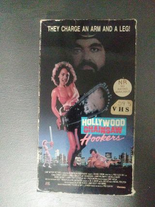 Hollywood Chainsaw Hookers Vhs Linnea Quigley Slasher Gore Unrated Rare Htf