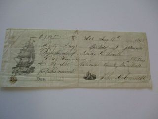 Antique 19th Century Historic Autograph Signed Document National Bank O 