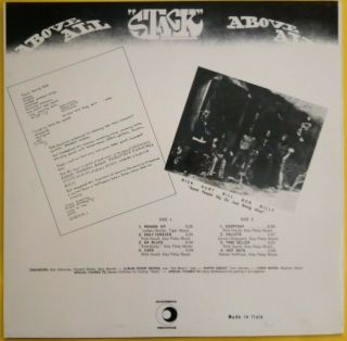 STACK - Above All (1990s? Italian reissue; very rare ' 69 L.  A.  hard psych) M - /M - 2