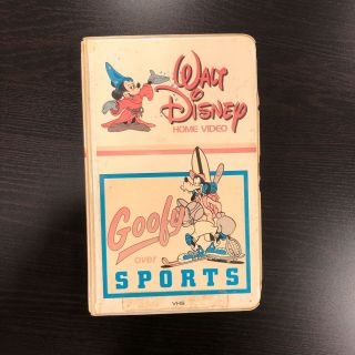 Vintage Disney Home Video Vhs Goofy Over Sports Oiriginal White Shell Rare