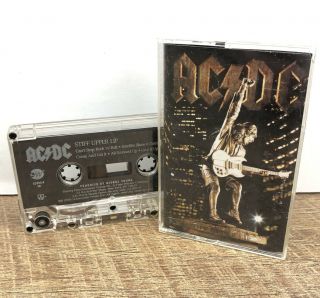 Ac/dc Stiff Upper Lip Cassette Tape 12 Tracks 2000 Ac Dc Rare Rock N Roll