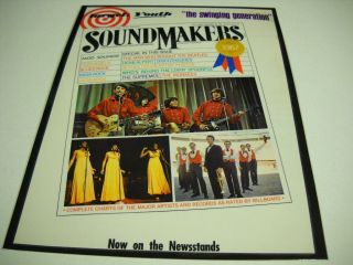 Monkees The Supremes Herb Alpert Rare Preserved 1967 Promo Poster Ad Soundmaker