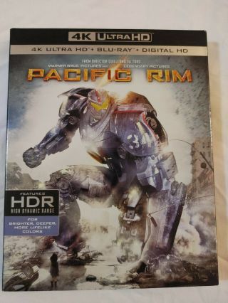 Pacific Rim 4k Ultra Hd Blu Ray Digital 2 Disc Set,  Rare Oop Slipcover Slip