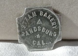 1900 Randsburg California (mojave Desert) Rare R9 Steam Bakery Loaf Bread Token