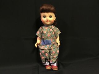 Rare Vintage Eegee Walking Doll - 10 " - With Outfit -