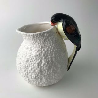 Haldon Group Vintage Rare Ceramic Cliff Swallow Bird Nest Pitcher 1980s Japan