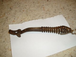 Antique Wood Stove Coal Stove Iron Lid Lifter Tool Handle