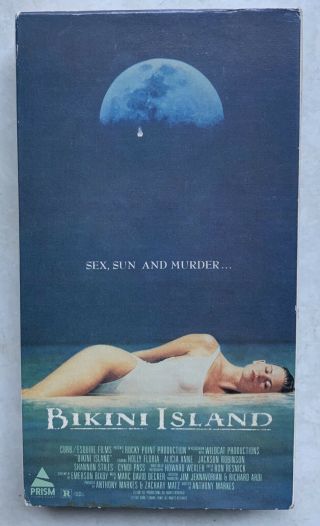 Bikini Island Vhs Rare Horror Thriller B - Movie Prism Video