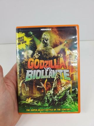 Pre - Owned Godzilla Vs.  Biollante Dvd 2012 Rare Miramax Release Oop