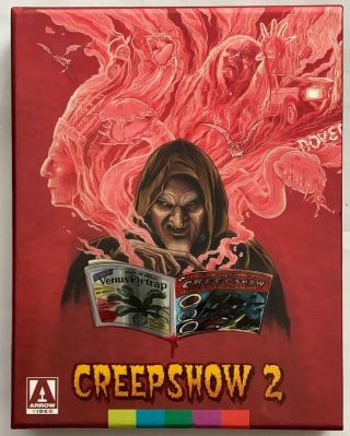 Creepshow 2 Limited Edition Blu Ray,  Slipbox Booklet Arrow Video Rare Oop Buy