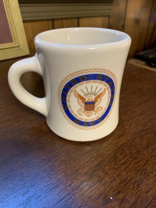 Rare Vintage Victor Coffee Mug United States Navy Naval Attache Cond.