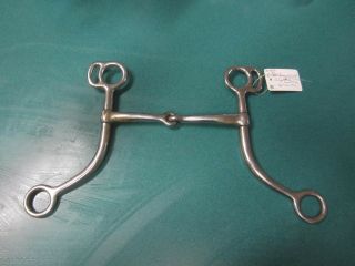 Draft Or Warmblood Argentine Snaffle Bit,  6 " Mouth,  Rarely Seen