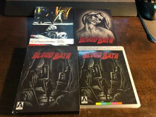 Blood Bath Arrow Video Limited Edition Blu - Ray Rare/oop W/ Booklet & Poster